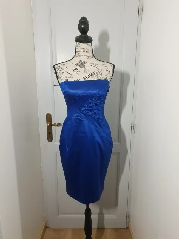 💙 Robe bustier satinée – Pinko – T. 36 – Très bon état